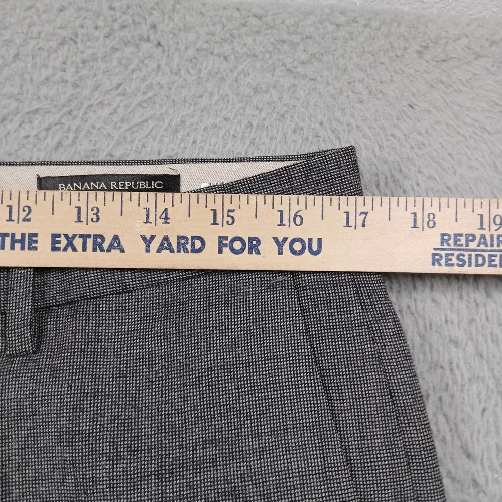Banana Republic Dress Pants Men's‎ 33x32 Gray Tailored Slim Fit Wool Blend